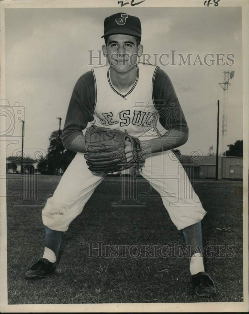 Press Photo Jesuit baseball player John Shay - nos35464- Historic Images