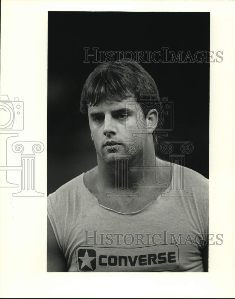 1986 Press Photo Football player Mike Shepherd - nos35474- Historic Images