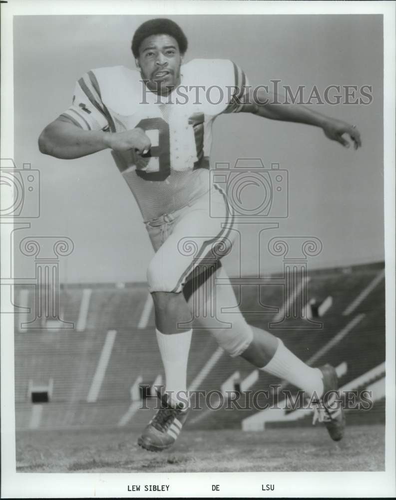 1978 Press Photo Louisiana State University football defensive end Lew Sibley- Historic Images