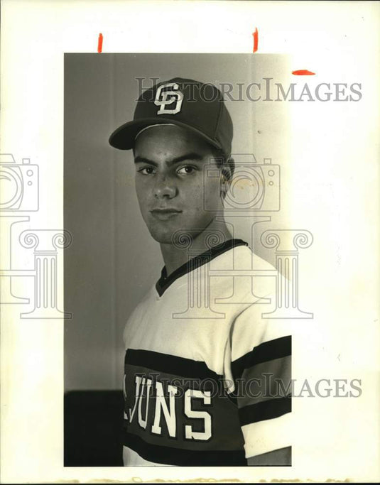 1987 Press Photo Steve Victory, Country Day's baseball pitcher. - nos35521- Historic Images