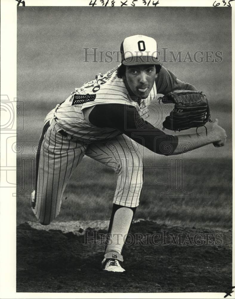 1980 Press Photo Drillers&#39; baseball player Brian Shearman - nos35602- Historic Images