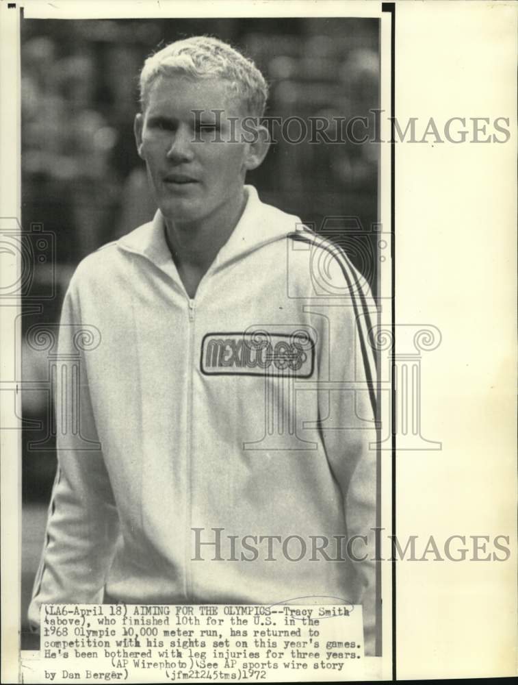 1972 Press Photo Olympian Tracy Smith has returned to competition. - nos35684- Historic Images