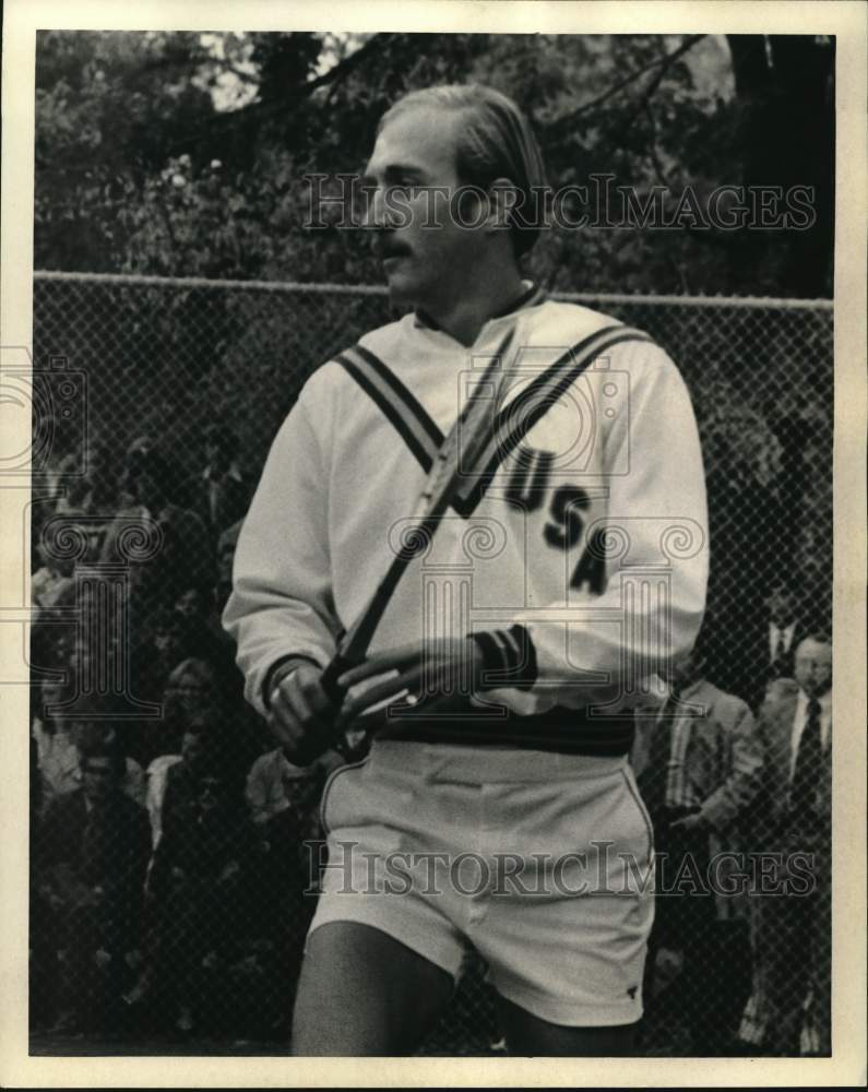 1972 Press Photo Tennis player Stan Smith will conduct a clinic at City Park.- Historic Images