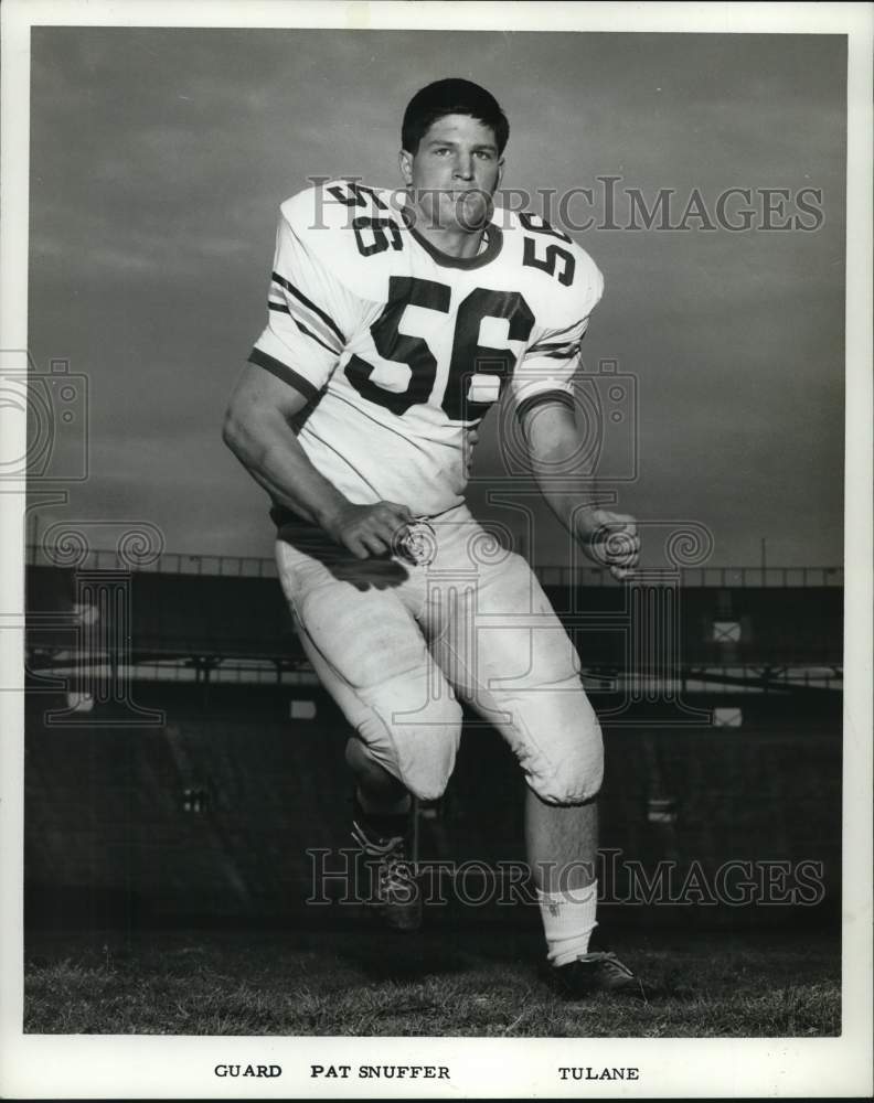 1967 Press Photo Pat Snuffer, Guard Tulane football - nos35732- Historic Images