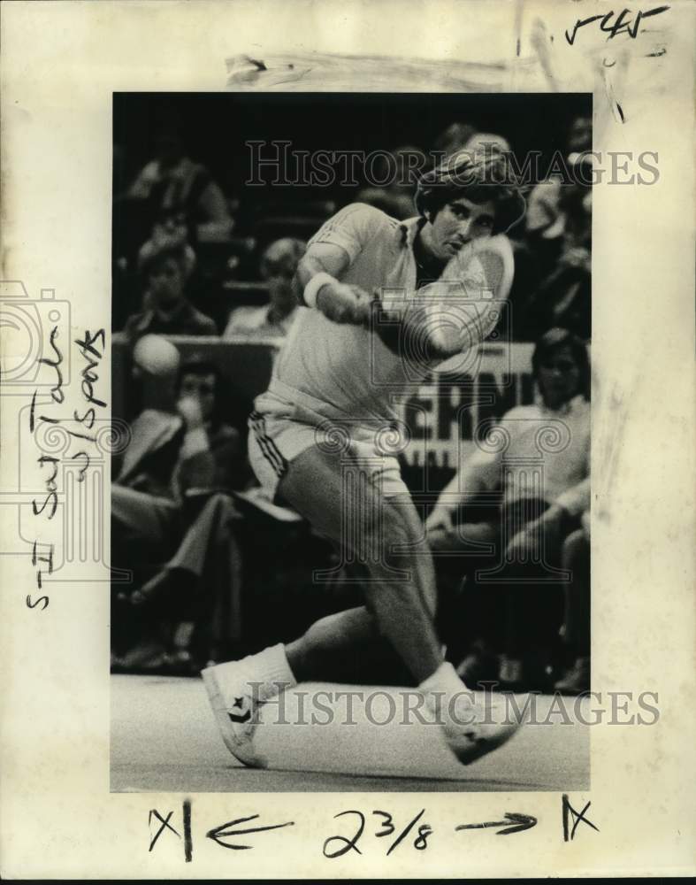 1977 Press Photo Tennis player Harold Solomon succumbs to patience - nos35743- Historic Images