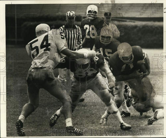 1970 Press Photo Tulane Football Fullback David Avercrombie on Way to Touchdown- Historic Images