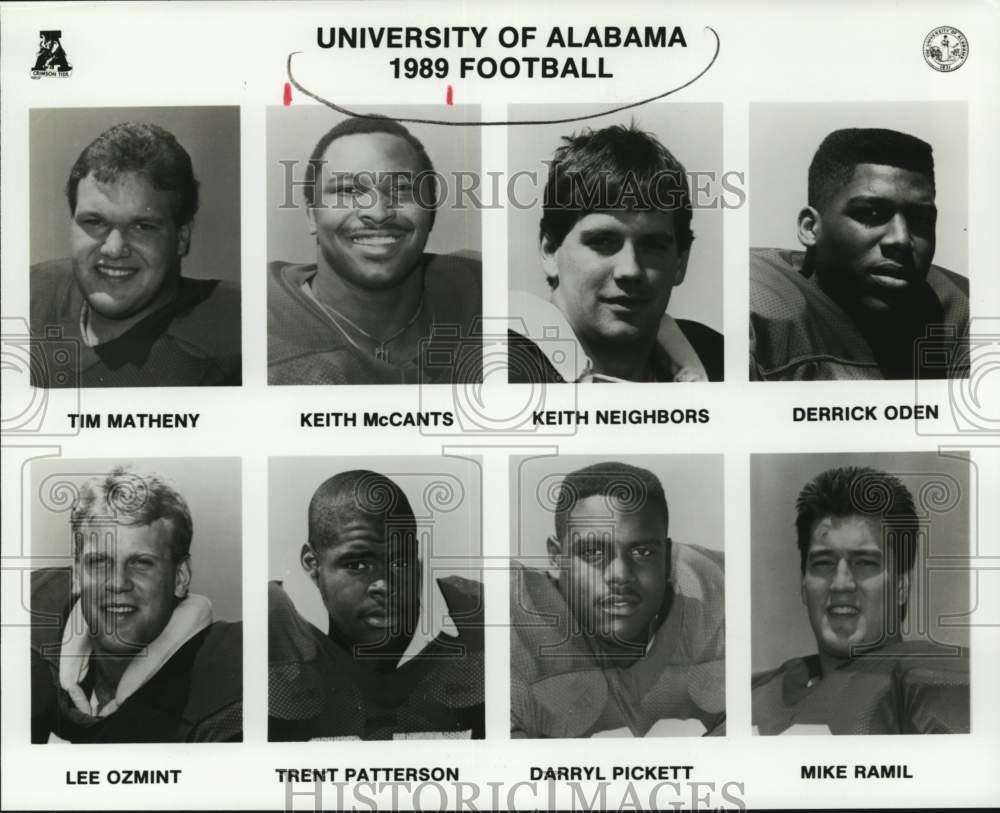 1990 Press Photo University of Alabama 1989 Football team. - nos36340- Historic Images