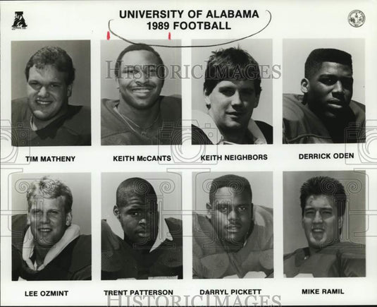 1990 Press Photo University of Alabama 1989 Football team. - nos36340- Historic Images
