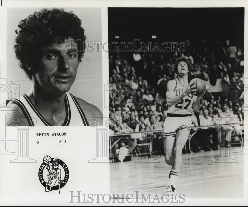 1978 Press Photo Boston Celtics Basketball Guard Kevin Stacom - nos36395- Historic Images