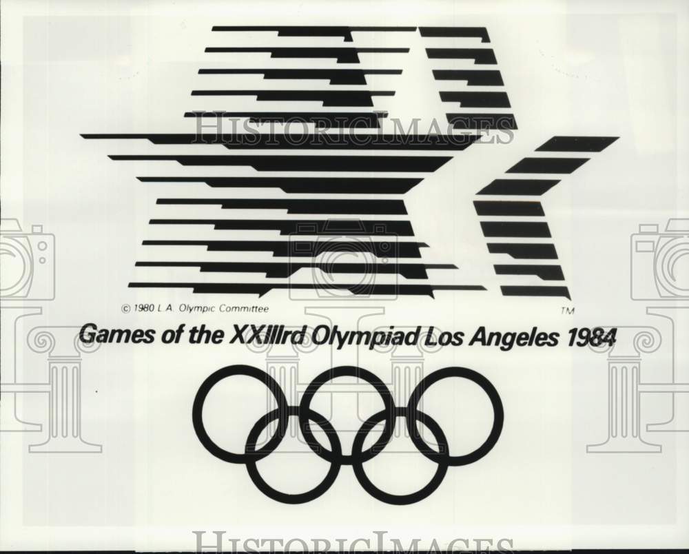1980 Press Photo 1984 Summer Olympics Symbol - nos36434- Historic Images