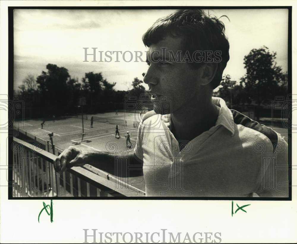 1984 Press Photo Tennis player Rick Sotolongo. - nos36564- Historic Images