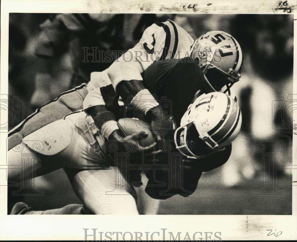 1979 Press Photo Tulane Vs. Louisiana State University Football Action- Historic Images