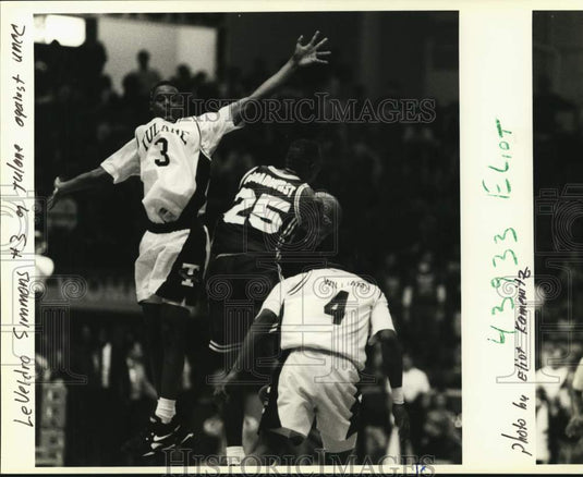 Press Photo Tulane Basketballer LeVeldro Simmons Versus North Carolina Charlotte- Historic Images