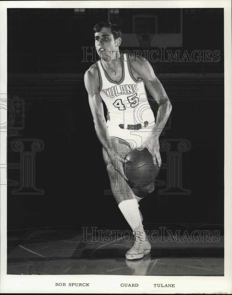 1969 Press Photo Tulane University Basketball Guard Bob Spurck, New Orleans- Historic Images