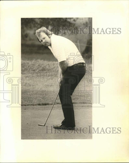 1977 Press Photo Craig Stadler misses a Bird Putt. - nos36809- Historic Images