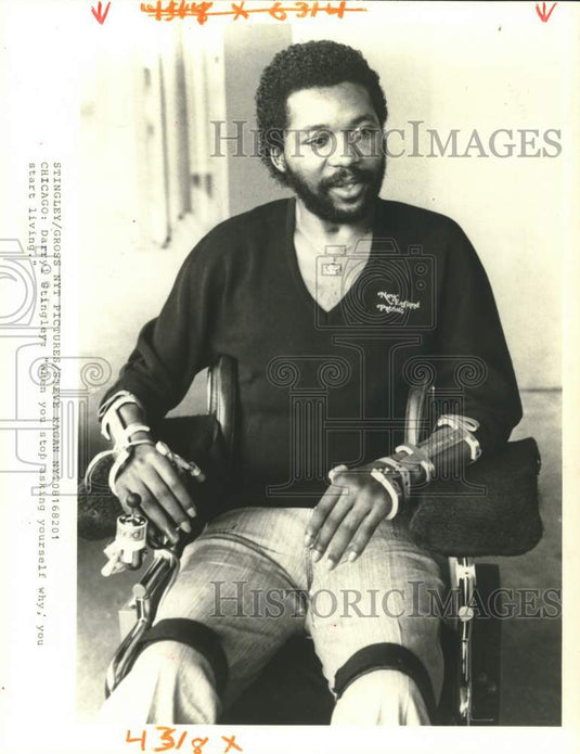 1982 Press Photo Darryl Stingley, American professional football player.- Historic Images