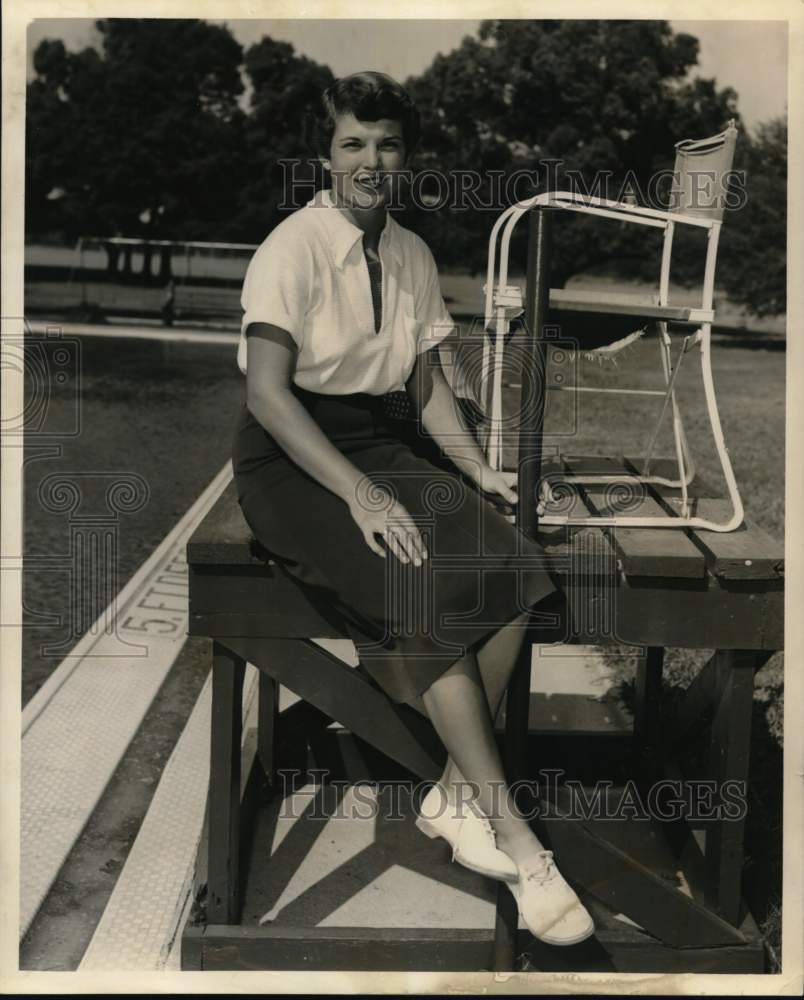 Press Photo Golfer Mary Ann Villegas, New Orleans - nos37194- Historic Images