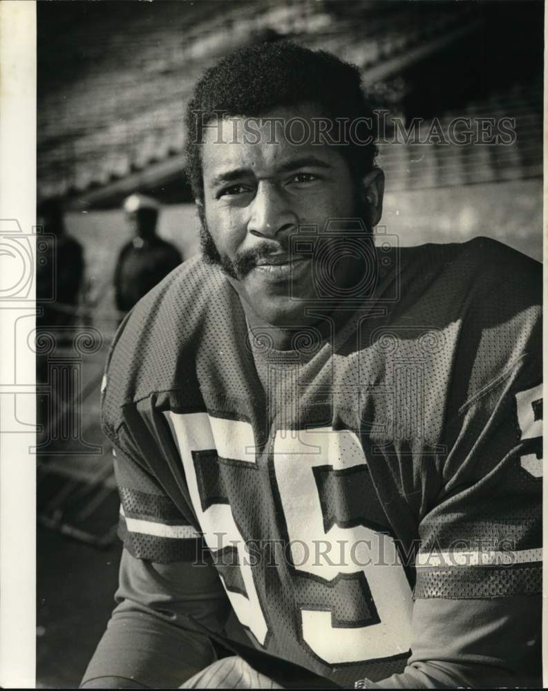 1978 Press Photo Denver Broncos Football Linebacker Godwin Turk, New Orleans- Historic Images