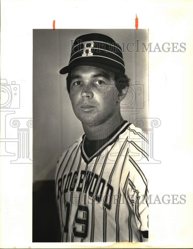 1987 Press Photo Ridge Baseball Coach Steve Stropolo, Metairie - nos37278- Historic Images