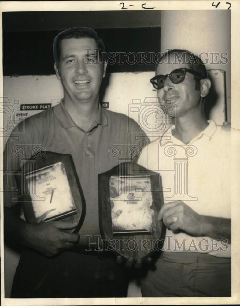 1969 Press Photo Pals Tournament Winners Bill Stross, Herman Jeffer, New Orleans- Historic Images