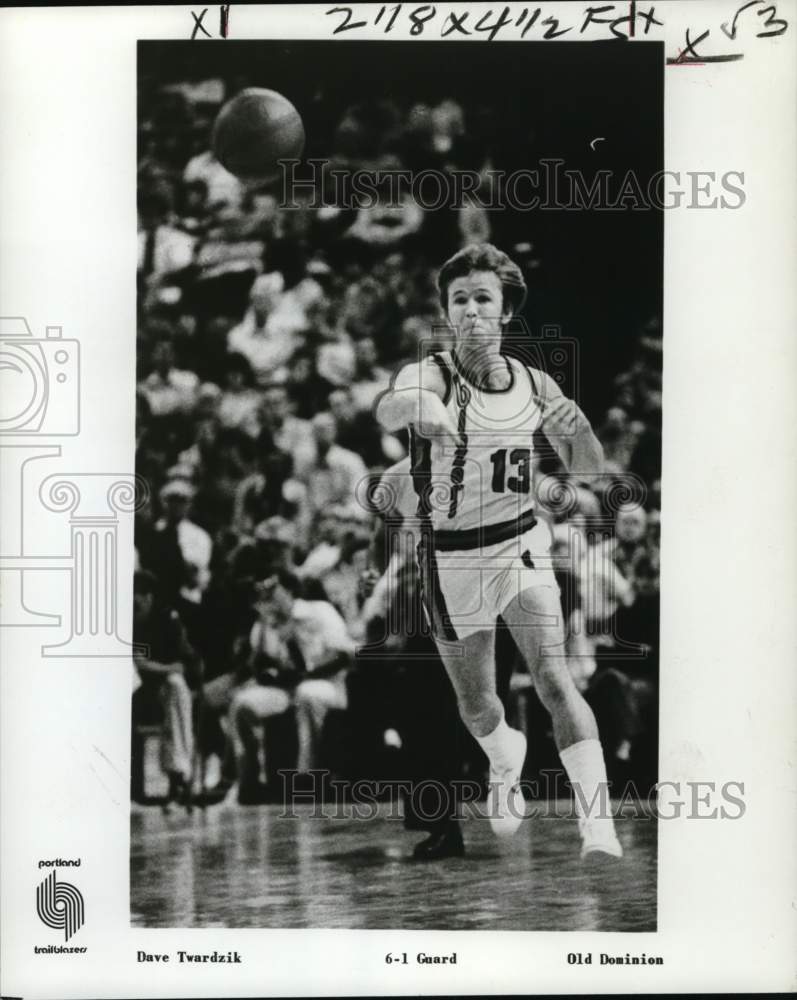 1977 Press Photo Portland Trail Blazers Footballer Dave Twardzik - nos37331- Historic Images