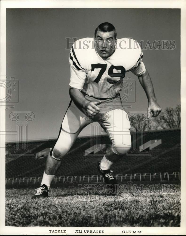 Press Photo Jim Urbanek, Tackle Ole Miss - nos37361- Historic Images