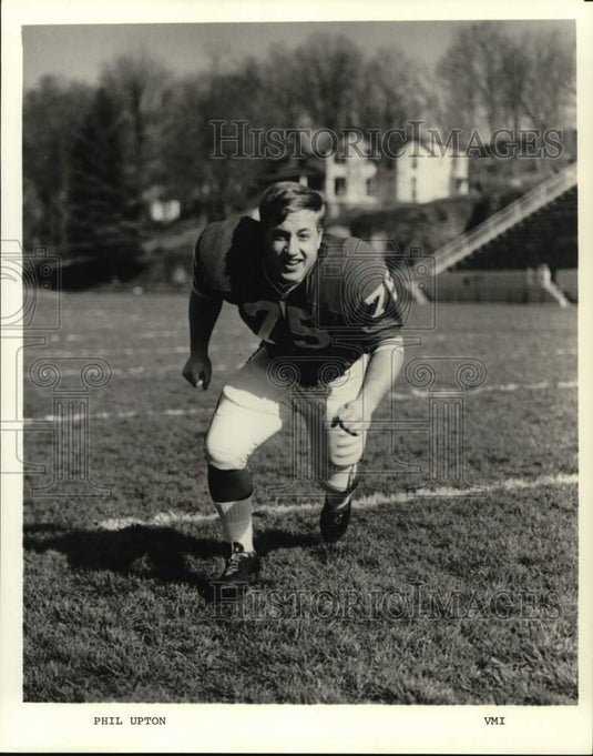 1973 Press Photo Football player Phil Upton of VMI - nos37365- Historic Images