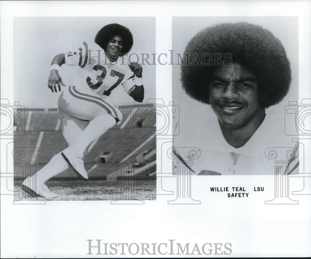 1979 Press Photo Willie Teal, Louisiana State University Football Safety- Historic Images