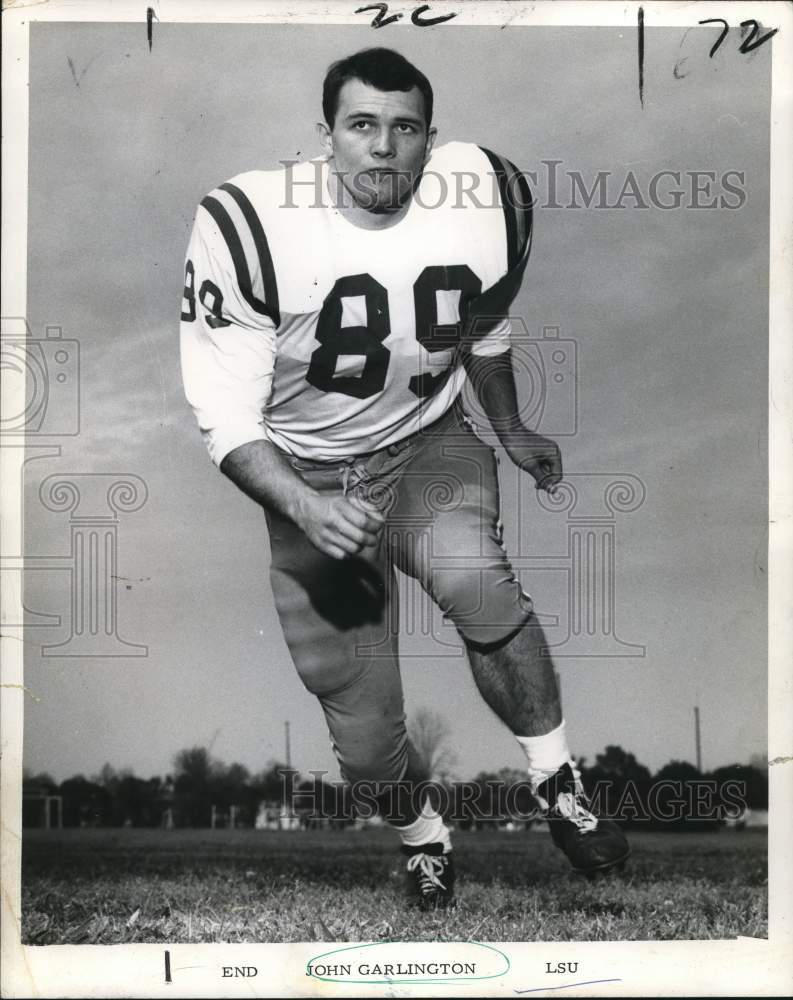 1967 Press Photo John Carlington, Louisiana State University Football Player- Historic Images