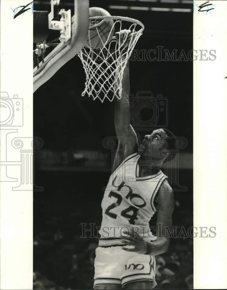 1979 Press Photo Mike Edwards of University of New Orleans Basketball- Historic Images