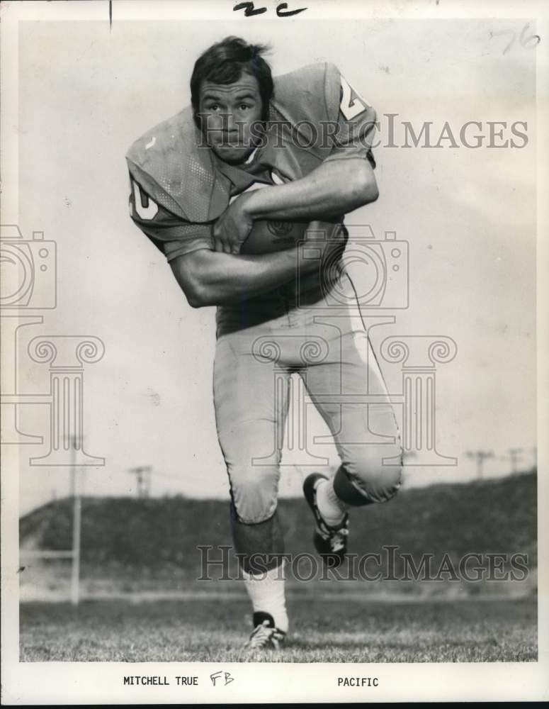 1972 Press Photo Mitchell True, Pacific Football Player- Historic Images