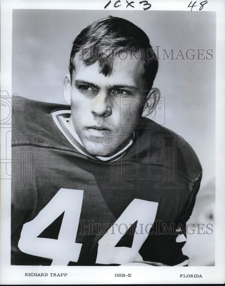 1967 Press Photo Richard Trapp, Florida Football Player- Historic Images