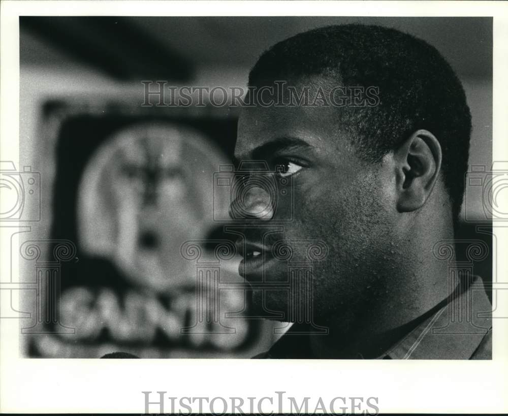 1985 Press Photo Alvin Toles, New Orleans Saints Football Player- Historic Images