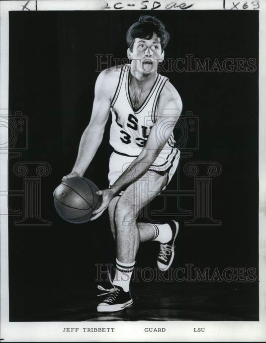 1969 Press Photo Louisiana State University Basketball Player Jeff Tribbett- Historic Images