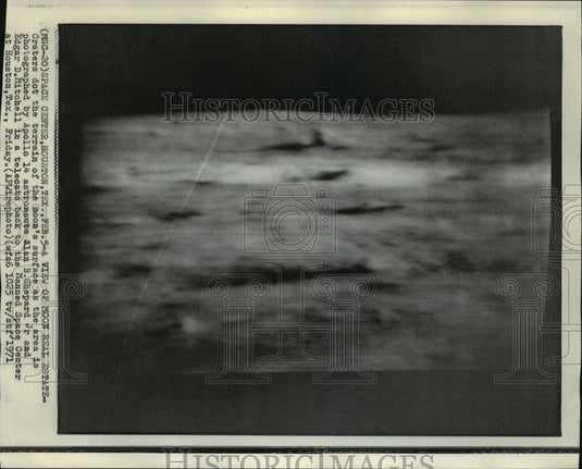 1971 Press Photo Craters Dot Terrain of Moon's Surface During Apollo 14 Mission