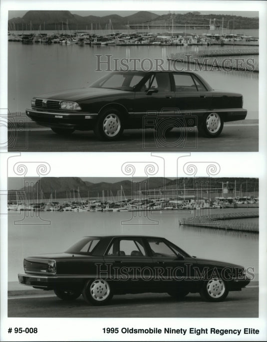  Press Photo Exterior of 1995 Oldsmobile Ninety Eight Regency Elite- Historic Images