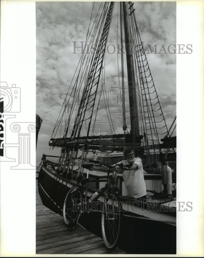  Press Photo Richard Robertson, Merchant Marine on The Alexandria Schooner- Historic Images