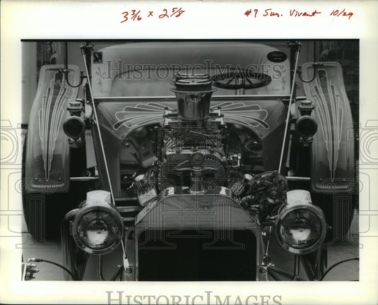 1989 Press Photo 1923 Ford T Roadster Stars in Sheriff's Benefit Car Show- Historic Images