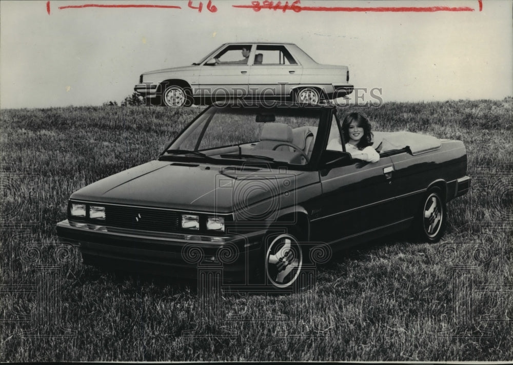 1984 Press Photo 1985 Renault Alliance Convertible &amp; Alliance Limited Sedan- Historic Images