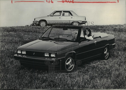 1984 Press Photo 1985 Renault Alliance Convertible & Alliance Limited Sedan- Historic Images