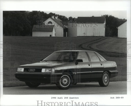 1990 Press Photo Audi 200 Quattro, Automobile, New- Historic Images