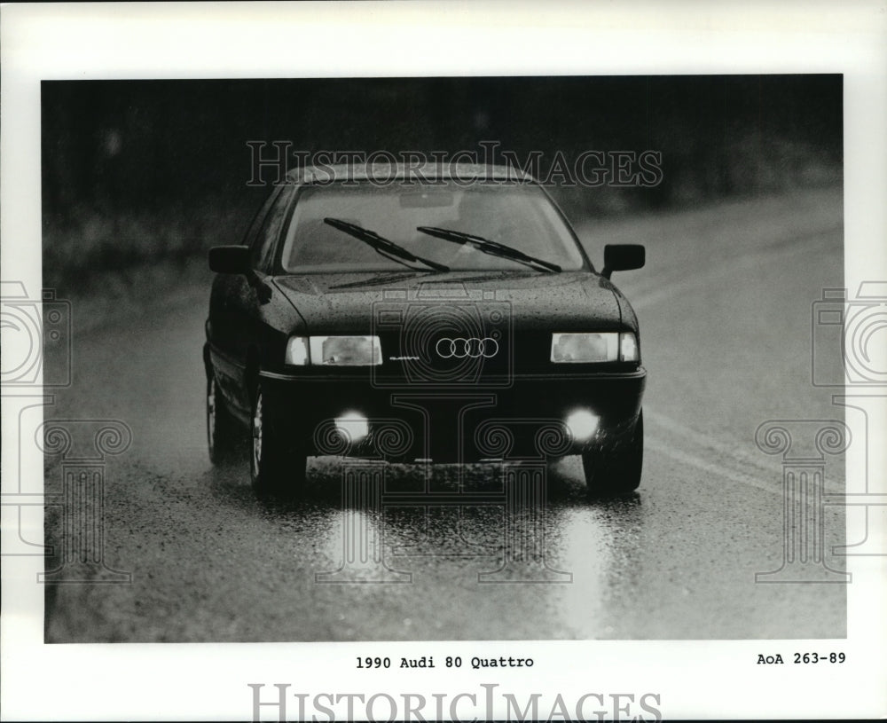 1990 Press Photo 1990 Audio 80 Quattro New Automobile- Historic Images