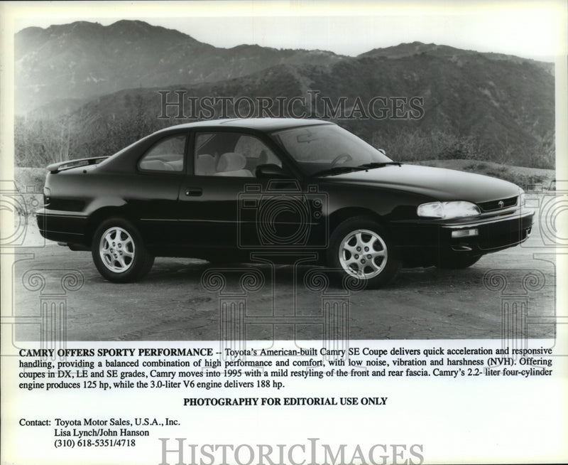 Load image into Gallery viewer, 1995 Press Photo 1995 Toyota's American-built Camry SE Coupe - high performance
