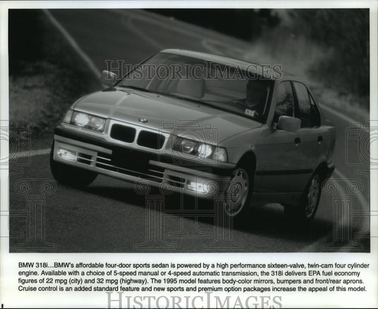 1994 Press Photo BMW 318i...BMW's affordable four-door sports sedan - Historic Images