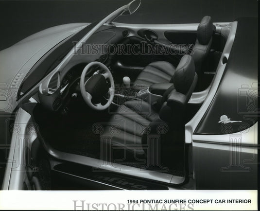 1994 Press Photo Pontiac Sunfire Concept Car Interior- Historic Images