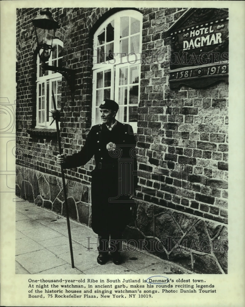 1980 Press Photo One thousand year old Ribe, South Jutland, Denmark Oldest Town- Historic Images