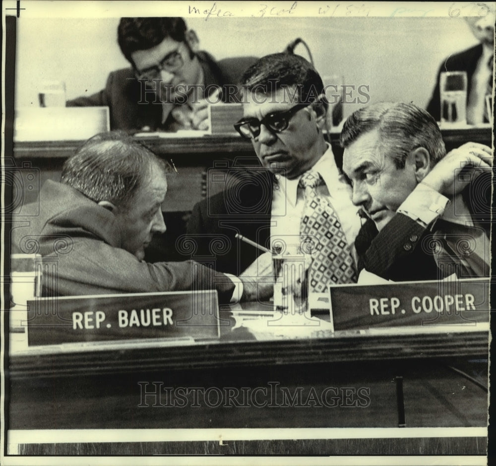 1970 Press Photo Senator Claude Duval of Houma and Representative Joe Cooper- Historic Images