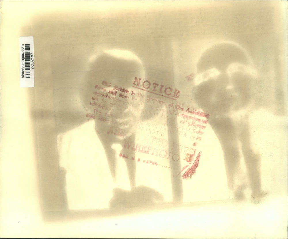 1959 Press Photo Executives Claude E. Davis & S. George Burris Testify to Senate