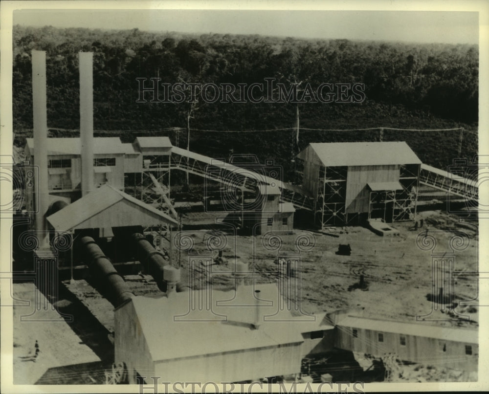 1941 Press Photo Mining installation on Suriname River in Dutch Guiana