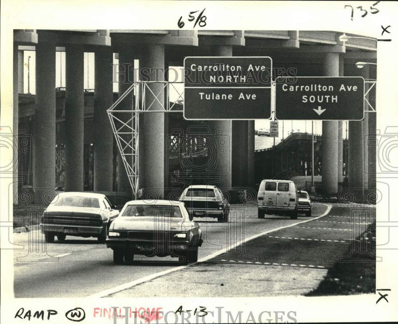 Load image into Gallery viewer, 1979 Press Photo Pontchartrain Expressway-Carrollton Avenue on-ramp, opens
